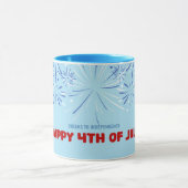 Proost op Onafhankelijkheid, Glitters op 4 juli Mok (Midden)