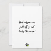 Proost op ons! Cartoon Drink Lady Kaart (Achterkant)