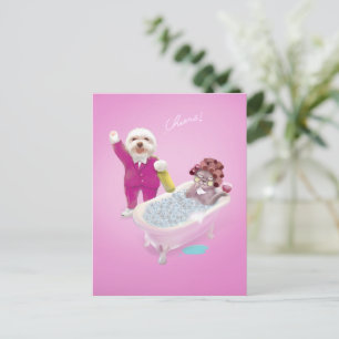 Proost op ontspanning aankondigingskaart