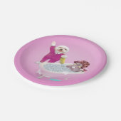 Proost op ontspanning papieren bordje (Gekanteld)