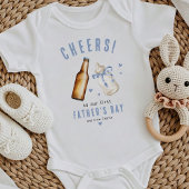 Proost op onze 1e Vaderdag, Schattigee New Dad Gif Romper