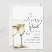 Proost op onze Afstudeerder Custom Party Invitatio Kaart (Voorkant)