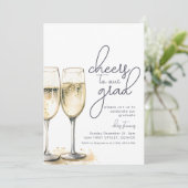 Proost op onze Afstudeerder Custom Party Invitatio Kaart (Staand voorkant)