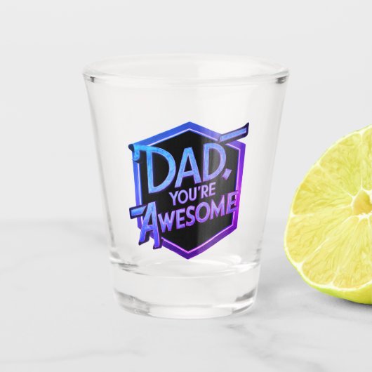 Proost op papa: Vaderdag Special Edition Shot Glas (Voorkant)