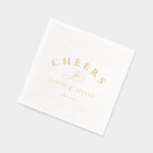 Proost op Passen getrouwd Namen ID1022 Folie Servetten (Links)