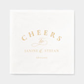 Proost op Passen getrouwd Namen ID1022 Folie Servetten (Voorkant)