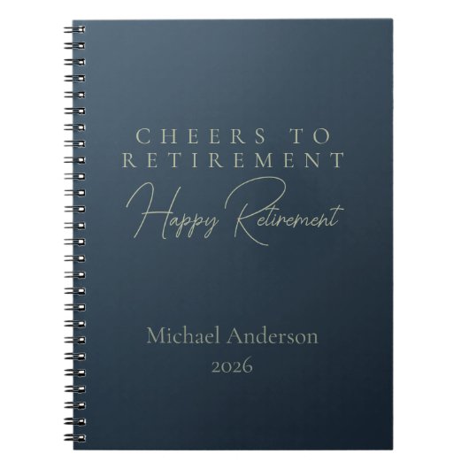 Proost op Pensioen Cadeau Notitieboek (Voorkant)