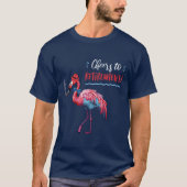 Proost op Pensioen Dapper Flamingo Bowtie Cigar T-shirt (Voorkant)