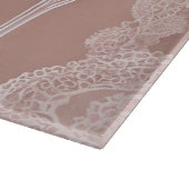 Proost op Pink Lace AI-kunst Snijplank (Hoek)