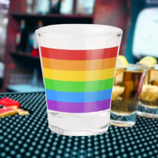 Proost op Pride: Regenboogvlag Shot Glas