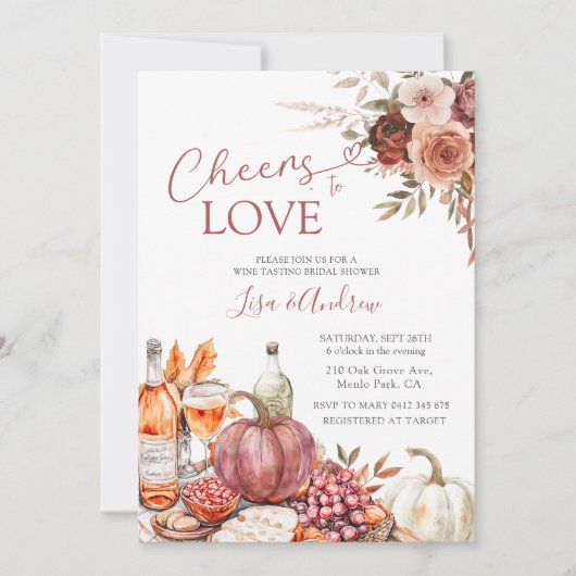 Proost op Pumpkin Wine Marsala Vrijgezellenfeest Kaart (Voorkant)