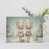 Proost op saamhorigheid: een welgemeende vakantiew feestdagenkaart (Staand voorkant)