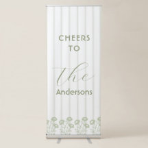 Proost op Sage Green Welkomstbord & Bloemen Bruilo