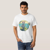 Proost op schedel t-shirt (Voorkant volledig)