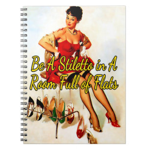 Proost op schoenen van Gil Elvgren uit 1950 Notitieboek