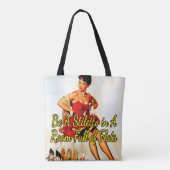 Proost op schoenen van Gil Elvgren uit 1950 Tote Bag (Achterkant)