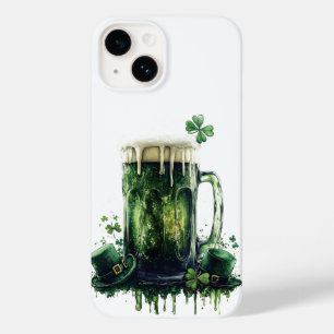 Proost op St. Patrick's Day! Bier Illustratie Case-Mate iPhone 14 Hoesje
