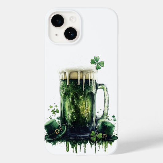 Proost op St. Patrick's Day! Bier Illustratie Case-Mate iPhone Case (Achterkant)