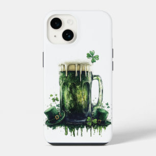 Proost op St. Patrick's Day! Bier Illustratie iPhone 14 Hoesje