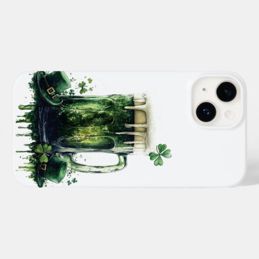 Proost op St. Patrick's Day! Bierillustratie Case-Mate iPhone Case (Achterkant (horizontaal))