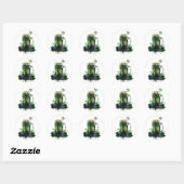 Proost op St. Patrick's Day! Bierillustratie Ronde Sticker (Vel)