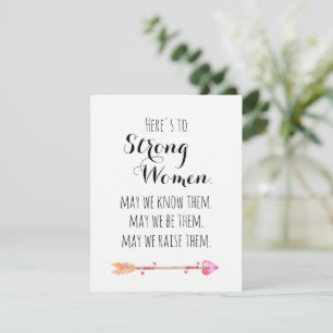 Proost op Sterke Vrouw Citaat Tribale Pijl
