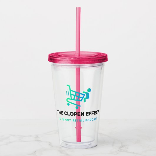 Proost op The Clopen Effect Acryl Drinkbeker (Voorkant)