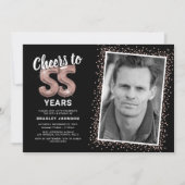 Proost op The Years 55e verjaardagsfoto Kaart (Voorkant)