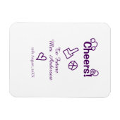 Proost op toekomstige mevrouw voeg bruid naam paar magneet (Horizontaal)