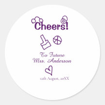 Proost op toekomstige mevrouw voeg bruidnaam toe p