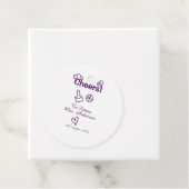 Proost op toekomstige mevrouw voeg bruidsnaam paar bedankjes labels (In situ)