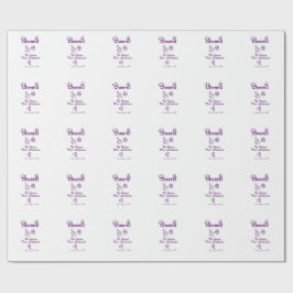 Proost op toekomstige mevrouw voeg bruidsnaam toe  cadeaupapier