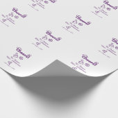 Proost op toekomstige mevrouw voeg bruidsnaam toe cadeaupapier (Hoek)