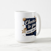 Proost op u" Afstuderen Mok – 15oz Gepersonaliseer (Voorkant rechts)