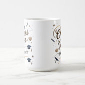 Proost op u Afstuderen Mok – Elegant Goud Pet (Center)