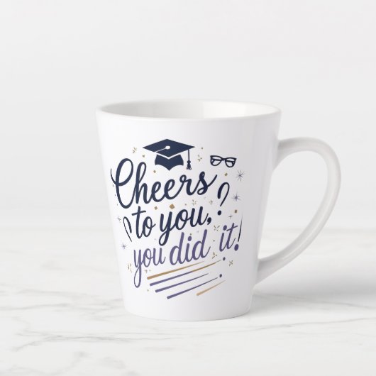 Proost op U Afstuderen Mok – U hebt het gedaan! (Rechts)