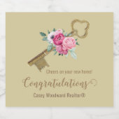 Proost op uw nieuwe startpagina Gefeliciteerd met Sparkling Wijnetiket (Enkel label)