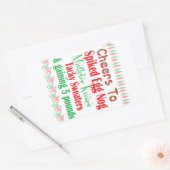 Proost op vakantie rechthoekige sticker (Envelop)