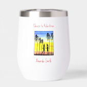 Proost op Valentijnse , Lovers Silhouette (Achterkant)