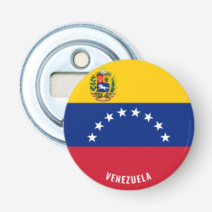 Proost op Venezuela! Prachtig patriottisch Button Flesopener
