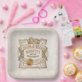 Proost op verjaardag papieren bordje (Feest)