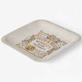 Proost op verjaardag papieren bordje (Gebogen)