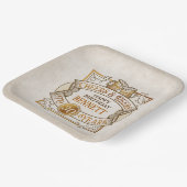 Proost op verjaardag papieren bordje (Gebogen)