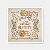 Proost op verjaardag servet (Voorkant)