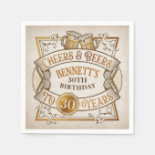 Proost op verjaardag servet (Voorkant)