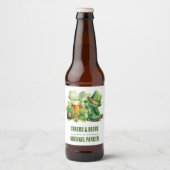Proost op verjaardag St Patrick's Day Bier Etiket (Voorkant)