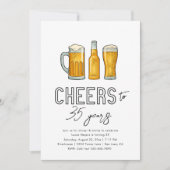 Proost op verjaardagsuitnodiging | Uitnodiging bie (Voorkant)