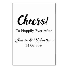 Proost op voor altijd geluk toevoegen koppel naam  kaart