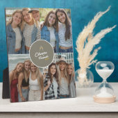 Proost op Vrienden 4 Foto Collage Chic Vriendschap Fotoplaat (Zijkant)