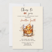 Proost op... Whiskey viering verjaardagsfeestje  Kaart (Voorkant)
